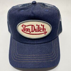 Von Dutch Y2K Vintage Navy Denim Hat